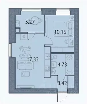 1-к кв. Брянская область, Брянский район, пос. Мичуринский, ...