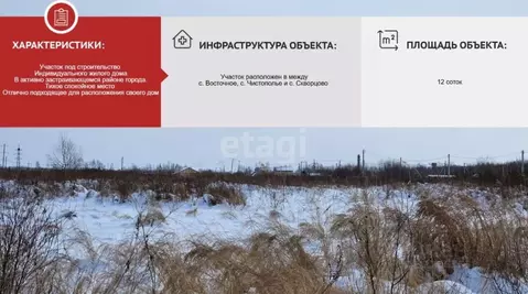 Участок в Хабаровский край, Хабаровский район, с. Восточное  (12.0 ...