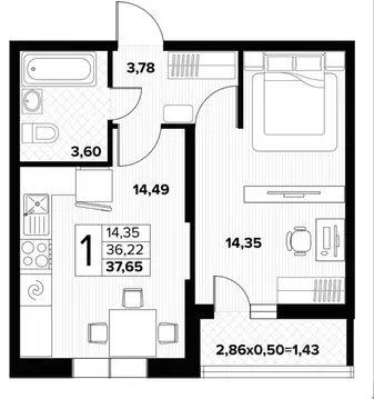 1-к кв. Краснодарский край, Краснодар ул. Имени Владимира ...