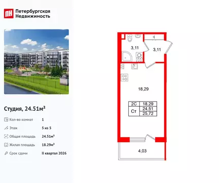 Квартира-студия: Санкт-Петербург, Московский район, муниципальный ...