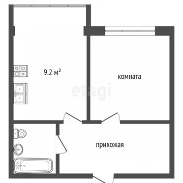 1-к кв. Ростовская область, Ростов-на-Дону Магнитогорская ул., 1Г ...