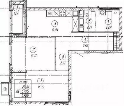 2-к кв. Самарская область, Тольятти 18А кв-л, Автограф жилой комплекс ...