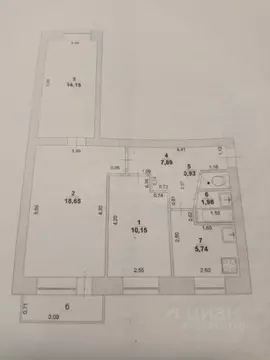 3-к кв. Ульяновская область, Ульяновск Кузоватовская ул., 21 (59.5 м)