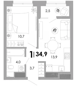 1-к кв. Владимирская область, Владимир Октябрьский военный городок,  ...