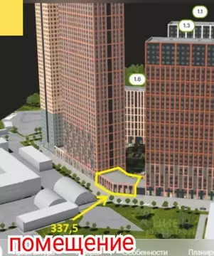 Торговая площадь в Москва Полар жилой комплекс, 1.4 (338 м)