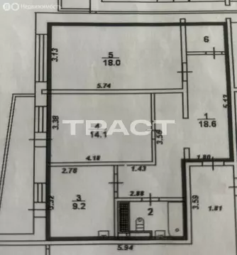 2-комнатная квартира: Воронеж, улица Шишкова, 146 (66.3 м)
