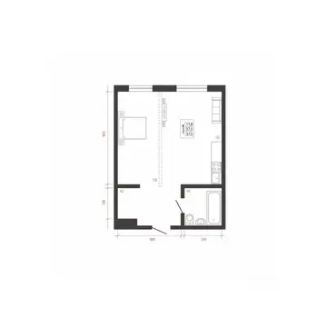 1-к кв. Иркутская область, Иркутск Сарафановская ул. (37.5 м)