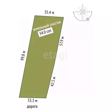 Участок в Архангельская область, Приморский муниципальный округ, д. ...