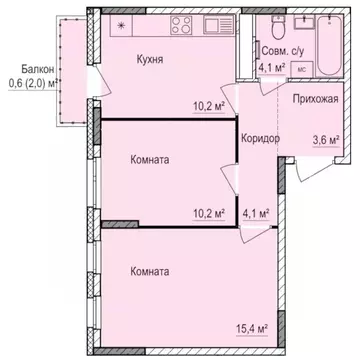 2-к кв. Удмуртия, Ижевск Буммаш жилрайон, Покровский жилой комплекс ...
