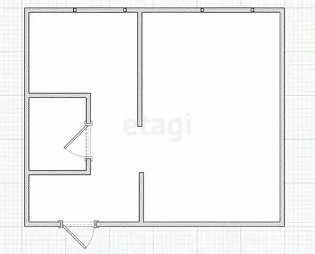 1-к кв. Татарстан, Казань ул. Четаева, 13к2 (33.1 м)