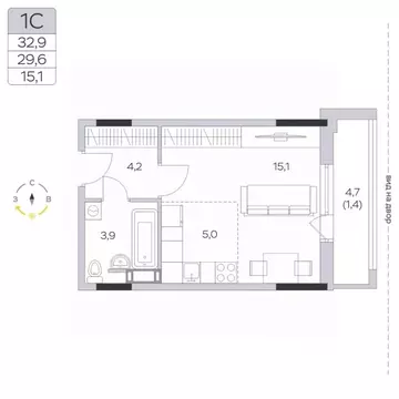 Студия Московская область, Мытищи городской округ, д. Пирогово ул. ...