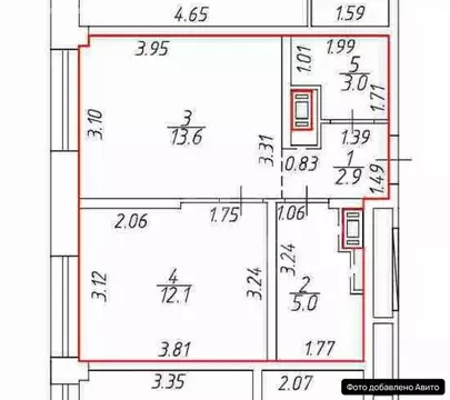 1-комнатная квартира: Санкт-Петербург, улица Челюскина, 10 (36.6 м)