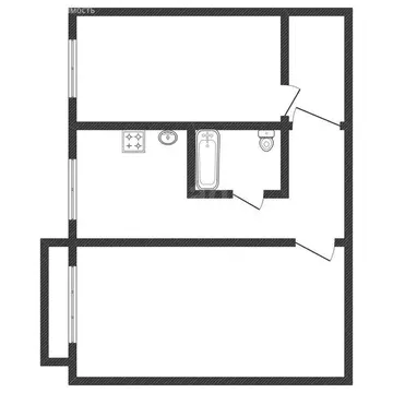 2-комнатная квартира: Бийск, улица Владимира Ленина, 242 (46.4 м)