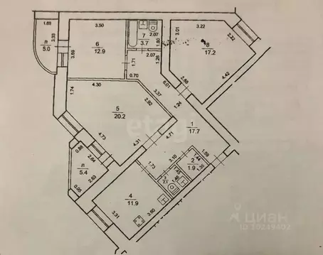 3-к кв. Башкортостан, Уфа ул. 8 Марта, 32 (92.8 м)