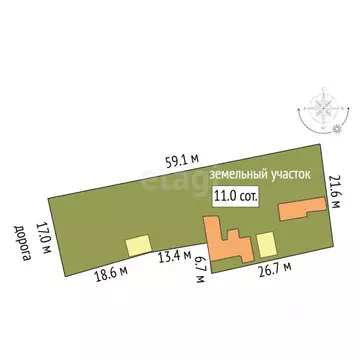 Участок в Ростовская область, Ростов-на-Дону, Нахичевань ул. 25-я ...