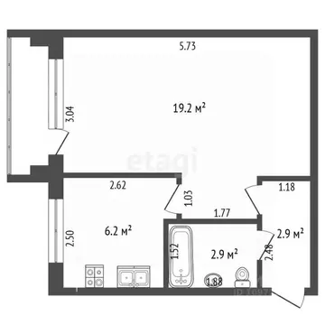 1-к кв. Башкортостан, Стерлитамак просп. Октября, 3 (30.1 м)