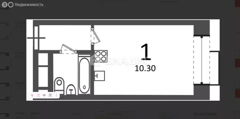 Квартира-студия: Москва, Клинская улица, 2А (23.4 м)