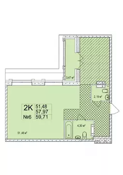 2-к кв. Нижегородская область, Нижний Новгород Ильинская ул., 121 ...