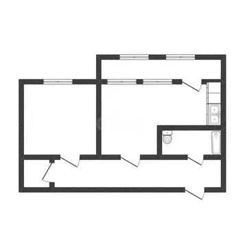 2-комнатная квартира: Бийск, Красноармейская улица, 49 (45.9 м)