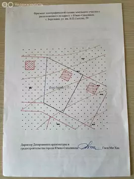 Участок в Сахалинская область, городской округ Южно-Сахалинск, село ...