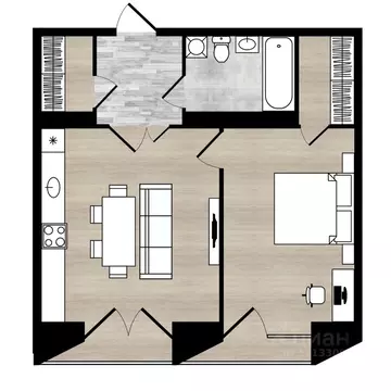 2-к кв. Ярославская область, Ярославль Республиканский проезд, 1 (53.7 ...