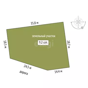 Участок в посёлок Московский, Заводоуковская улица (9.21 м)