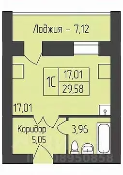 Студия Новосибирская область, Новосибирск ул. Юности, 7 (29.58 м)