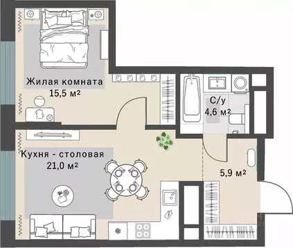 1-к кв. Свердловская область, Екатеринбург Эльмаш жилрайон, Изумрудный ...