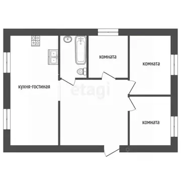 Дом в Калужская область, Малоярославецкий муниципальный округ, ...
