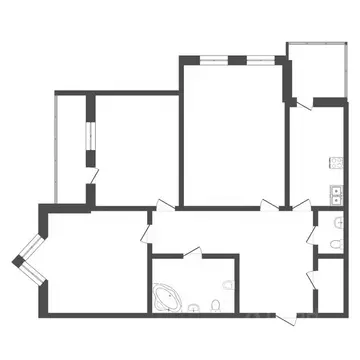 3-к кв. Тюменская область, Тюмень ул. Николая Федорова, 12 (97.0 м)