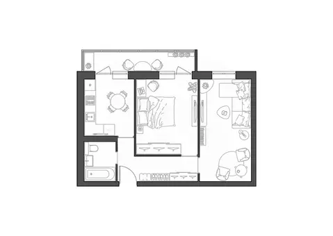 2-к кв. Волгоградская область, Волгоград Квартал жилой комплекс (52.11 ...