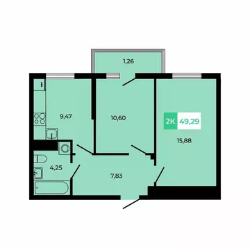 2-к кв. Ростовская область, Аксайский район, Щепкинское с/пос, пос. ...