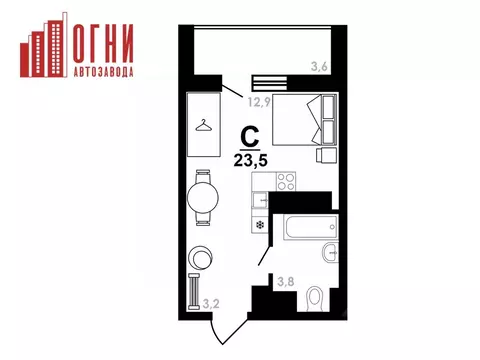 Студия Нижегородская область, Нижний Новгород Коломенская ул., 8к4 ...