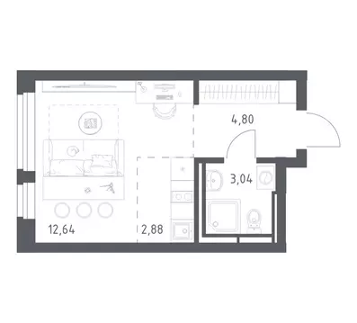 Квартира-студия: Ленинский городской округ, ЖК Новое Видное, 13.1 ...