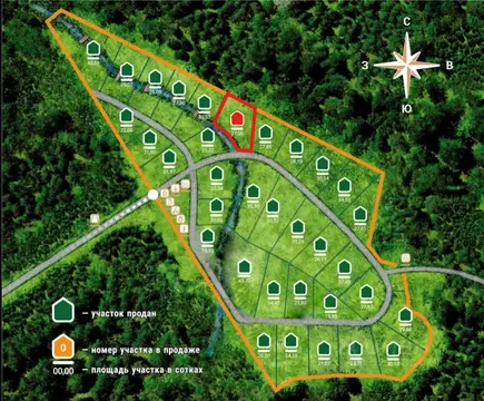 Участок в Ленинградская область, Приозерский район, Раздольевское ...