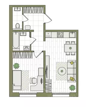 2-к кв. Кировская область, Киров ул. Чистопрудненская, 13А (45.2 м)