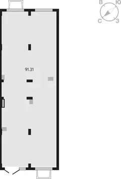 Помещение свободного назначения (91.31 м)