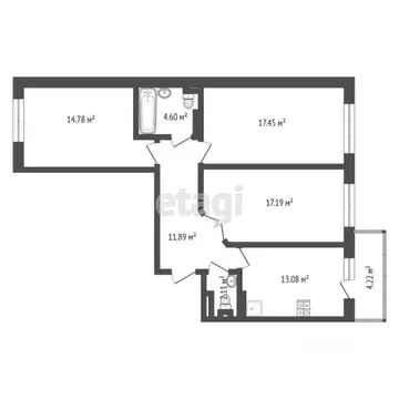 3-к кв. Ярославская область, Ярославль ул. Щорса, 5 (81.2 м)