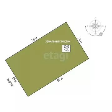 Участок в Ярославская область, Некрасовское рп  (15.0 сот.)