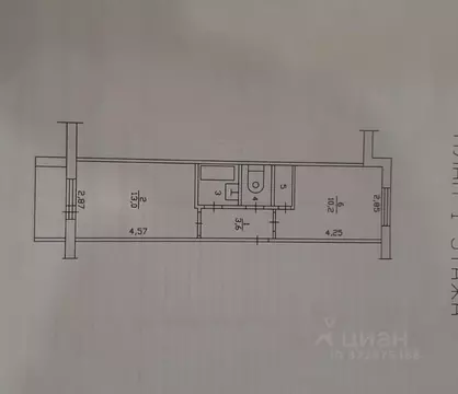 1-к кв. Татарстан, Набережные Челны ул. Шамиля Усманова, 70 (34.0 м)