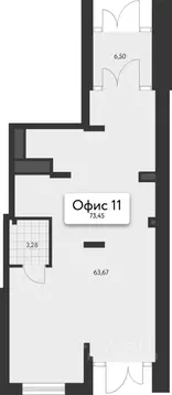 Офис в Свердловская область, Екатеринбург Академический мкр, 3-й кв-л, ...