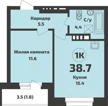 1-к кв. Новосибирская область, Новосибирский район, Станционный ...