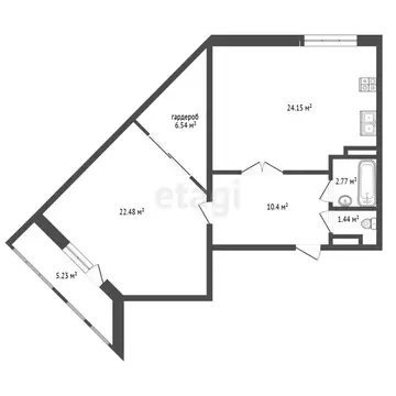 2-комнатная квартира: Пермь, улица Яблочкова, 3 (73 м)