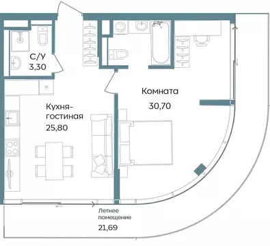 2-к кв. Крым, Саки ул. Морская (81.49 м)