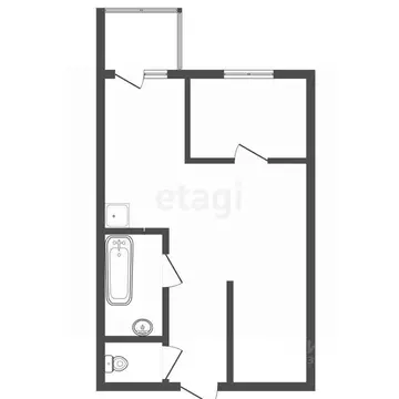 2-к кв. Кемеровская область, Кемерово ул. Веры Волошиной, 41 (37.9 м)