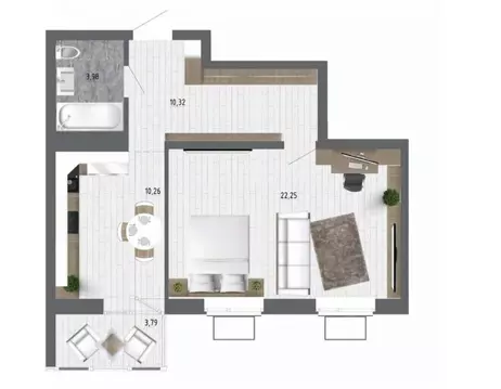 1-к кв. Воронежская область, с. Новая Усмань ул. Ленина, 312А (48.7 м)