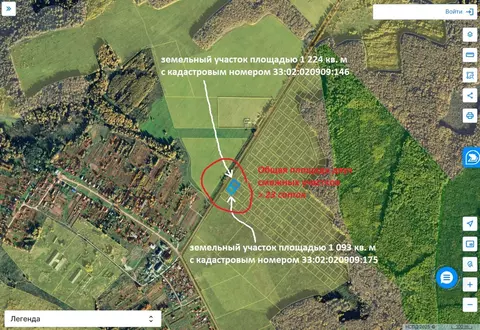Участок в Владимирская область, Киржачский муниципальный округ, д. ...