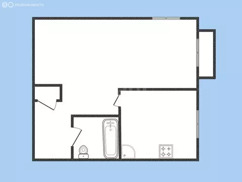 1-комнатная квартира: Бийск, Коммунарский переулок, 17 (32.6 м)