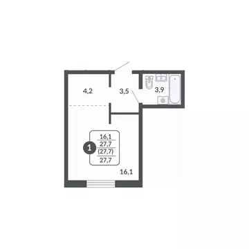 Студия Кировская область, Киров Московская ул., 209 (27.7 м)