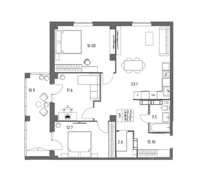 Свободной планировки кв. Волгоградская область, Волгоград 131-й мкр, ...
